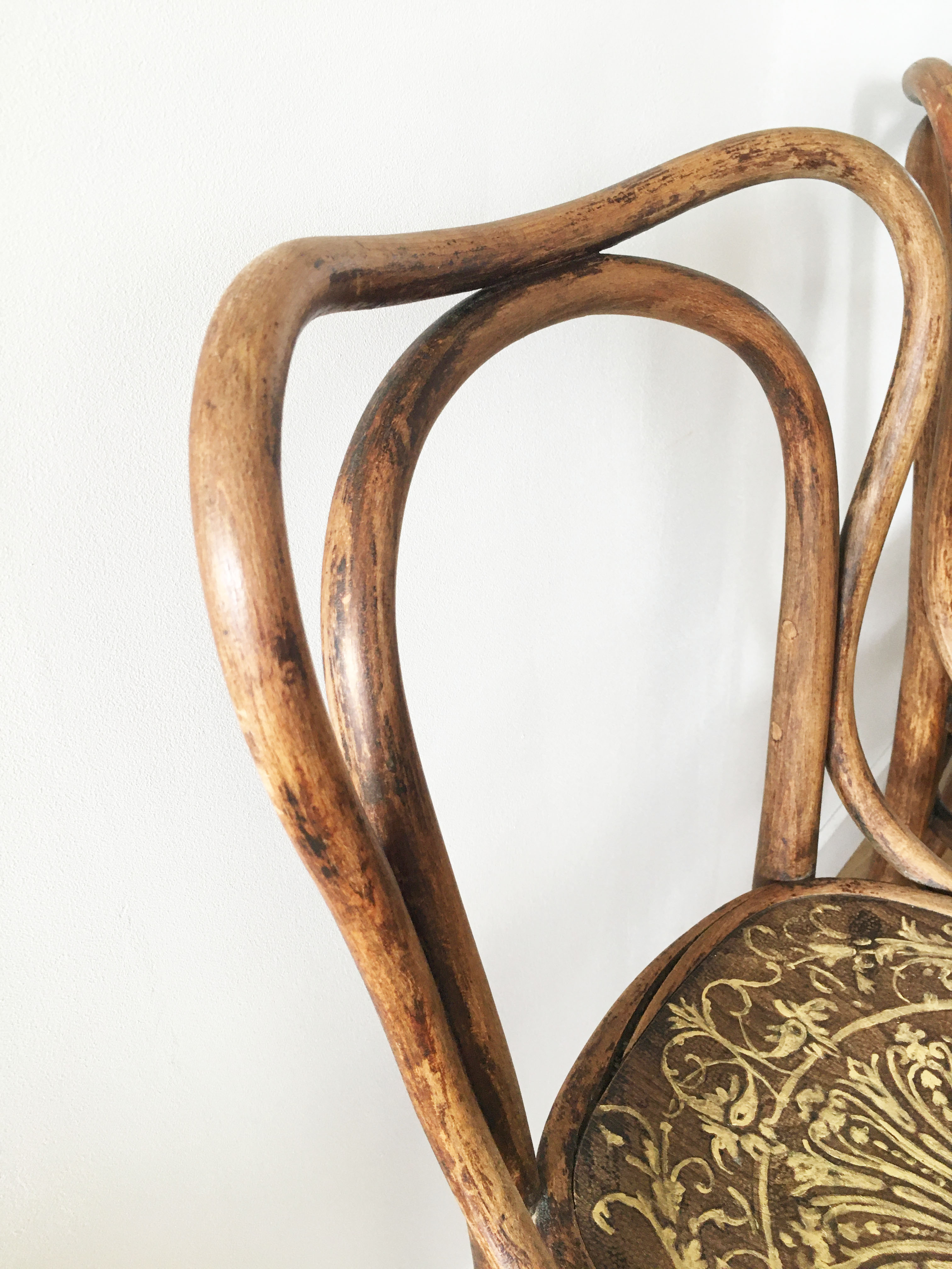 3 bistro chairs J&J Kohn, 1900