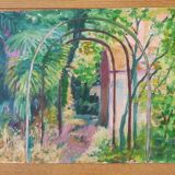 Oil on canvas garden