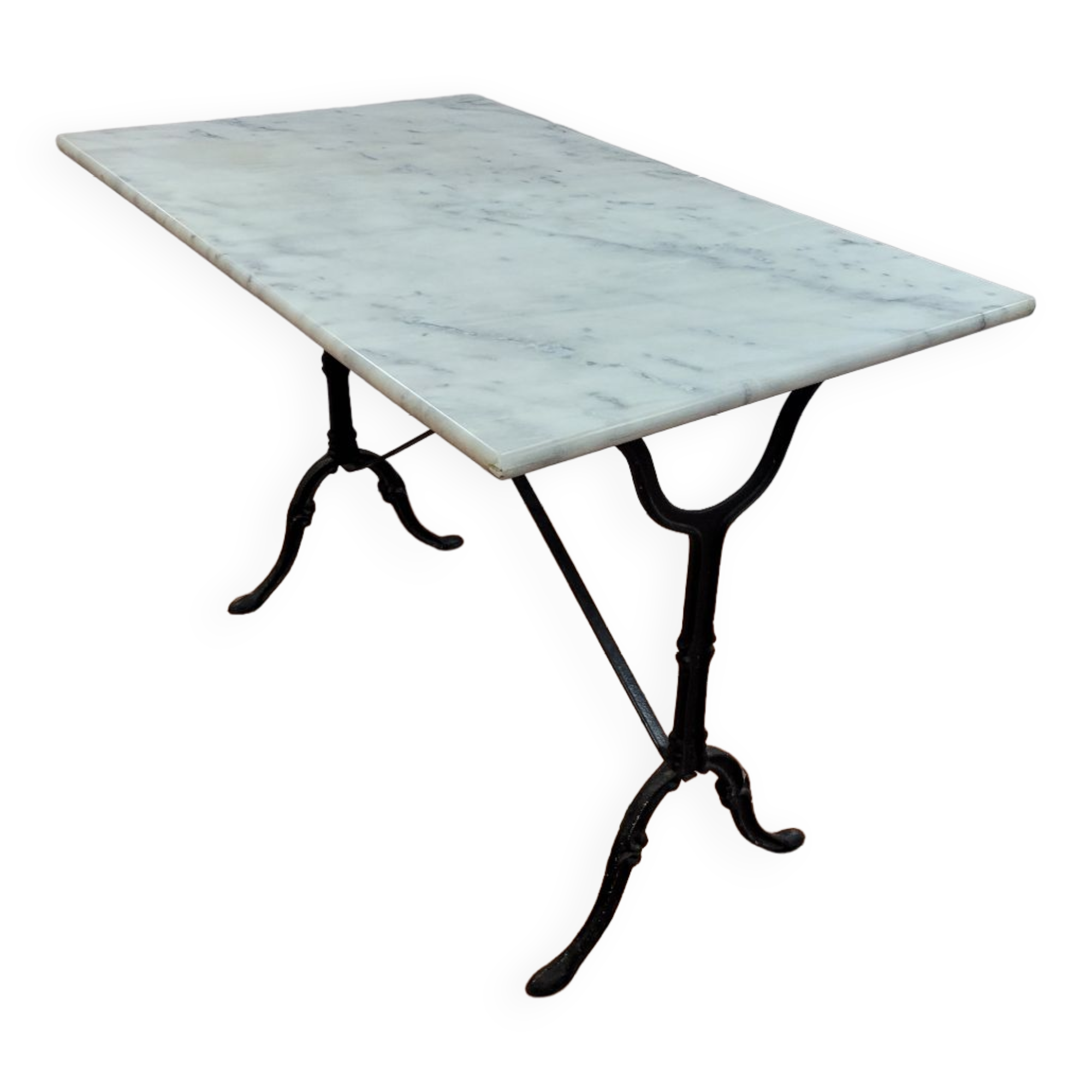 Bistro table with marble top