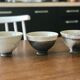 Trio de bols Raku