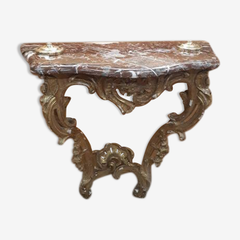 Gilded wooden console XVIIIth