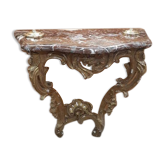 Console en bois doré XVIIIème