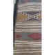 Hand-made multi-coloured hallway carpet made of pure wool  60x90cm