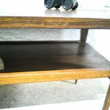 Vintage coffee table double tray