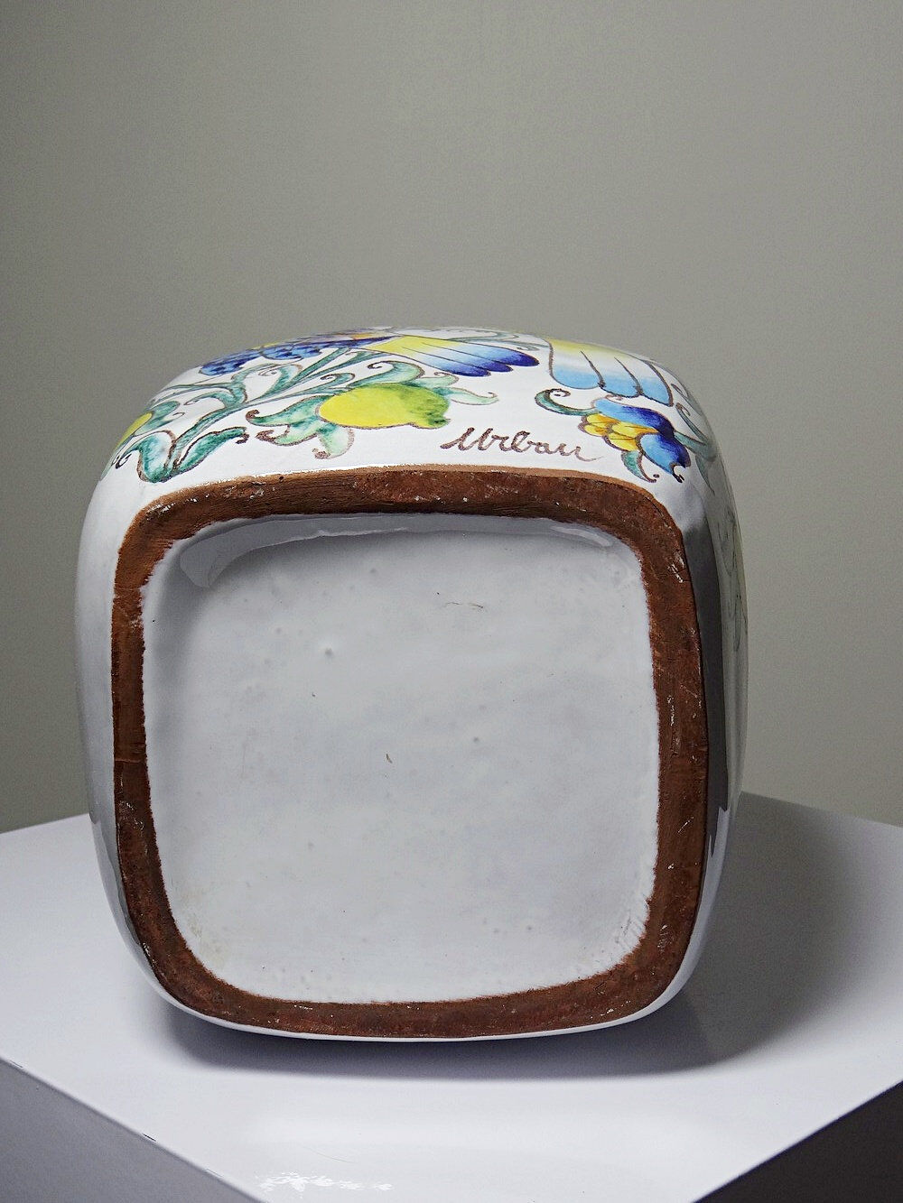 Large vintage Italian bottle vase from the 60s-80s in the style of Innocenti.