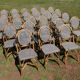 Lot of chairs Bistro terrace type Paris in rattan & braiding