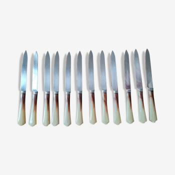 Set of 12 Bakelite knives