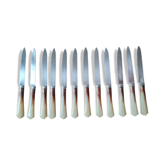 Set of 12 Bakelite knives