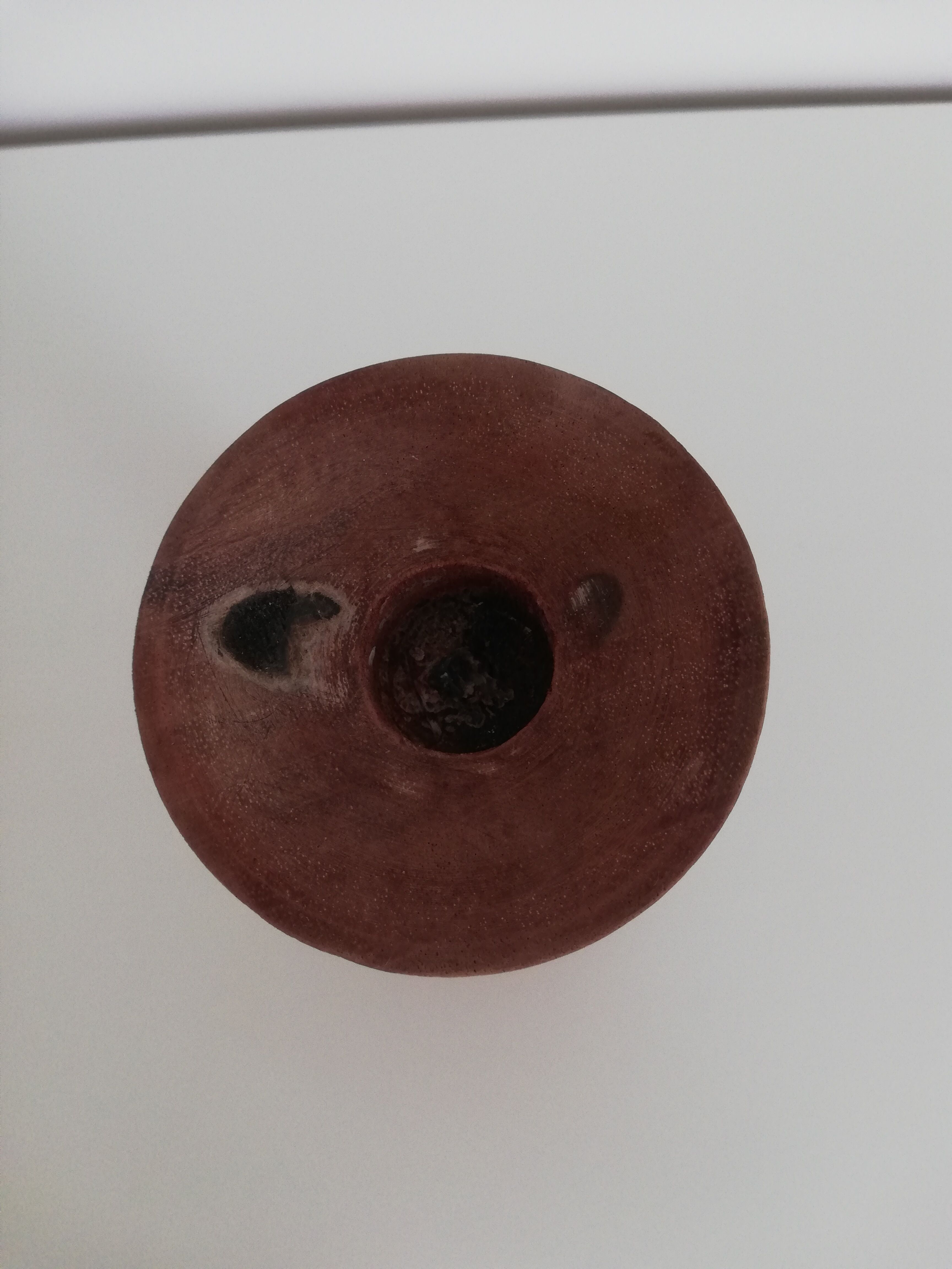 Vintage wooden candle holder