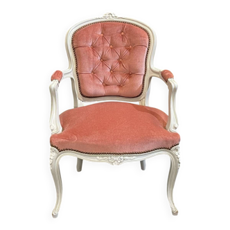 1970s Louis XV style cabriolet armchair