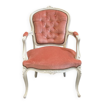1970s Louis XV style cabriolet armchair