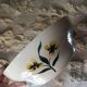 Salins France salad bowl with yellow flower decoration