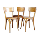 Lot 3 chairs bistro Baumann N°129