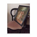 Chair Louis Philippe velvet rose