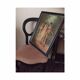 Chaise Louis Philippe velour rose