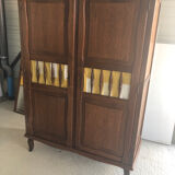 Wardrobe half wardrobe and old oak shelves