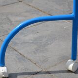 School shelf and hooks on wheels