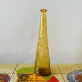 Bouteille Génie en verre d'Empoli jaune ambré - MCM