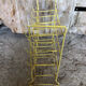 Old bottle holder holder yellow metal