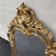 20th century gilded wooden mirror with bezels h120 x l71