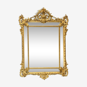 Mirror 140 x 99 cm Napoleon III era