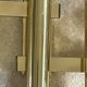 Tubular wall sconces in brass, Italian design from the 70s, attributed to