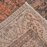 Tapis turc vintage classique en laine terracotta