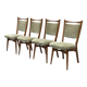 Vintage set of 4 Dining room chairs 1960s