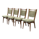 Vintage set of 4 Dining room chairs 1960s