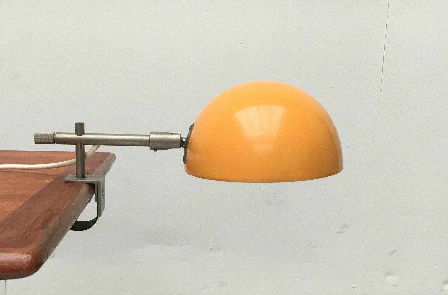 Minimalist German clamp lamp from the mid-century space age by Beisl, 1960s