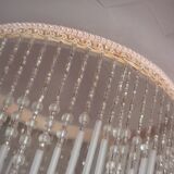 Pink pearl glass chandelier, charleston style