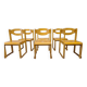 Lot de 6 chaises traineau
vintage