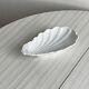 White ceramic shell bowl