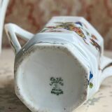 Limoges porcelain teapot/coffee pot and milk jug decorated with peacocks