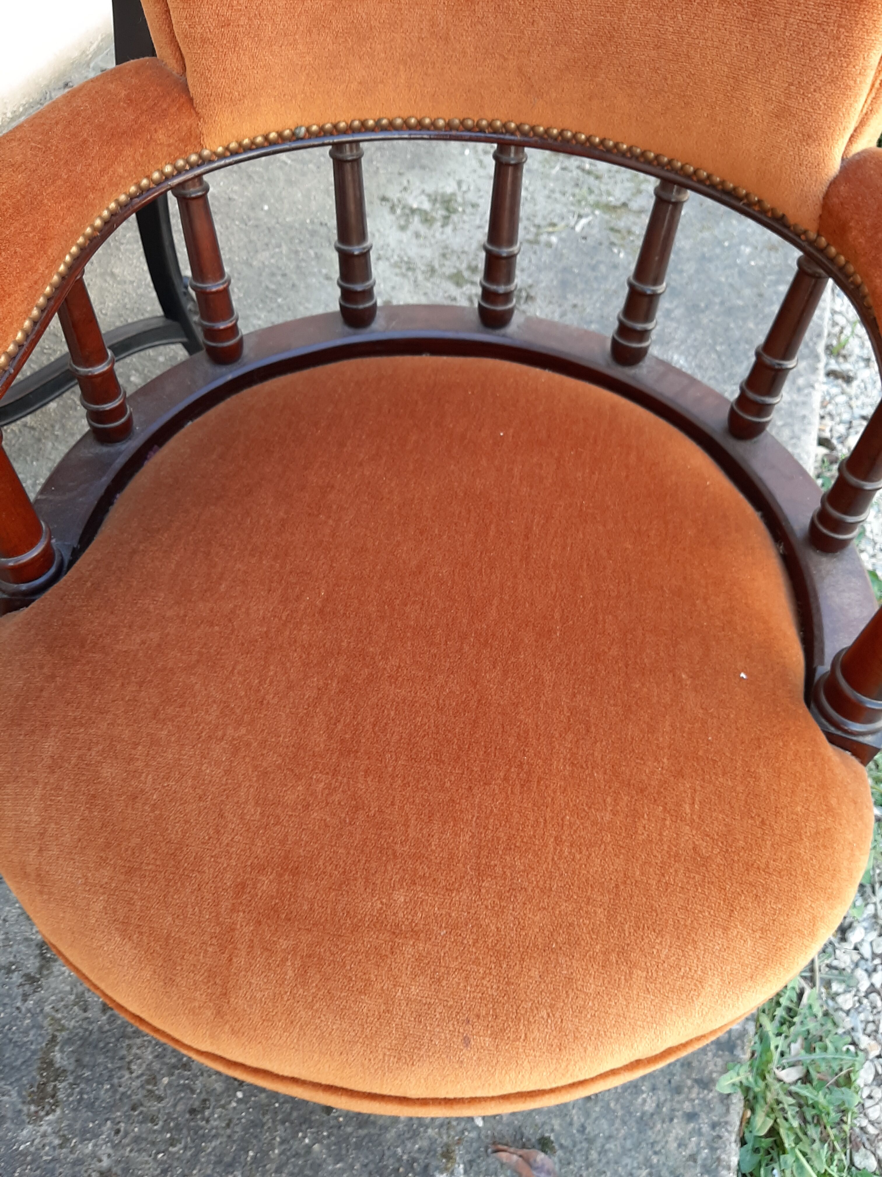 Old century office armchair 20th