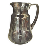 Chiseled glass pitcher