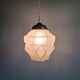 Art Deco pendant lamp in satin glass, 1920s-30s