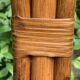 Vintage 1970s rattan parrot coat rack