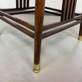 Side table in Jugendstil with a top made of blue tiles by Adolf Loos.