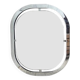 Bauhaus mirror in chrome-plated steel