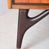 Vintage bookcase with black details