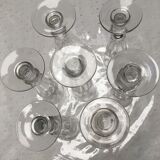 Set of seven champagne flutes