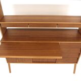 Scandinavian teak and oak secretary, Sweden, 1950