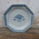 Grand plat octogonal ancien en faience de Rouen