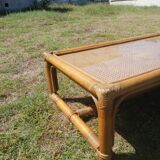 Cannage coffee table