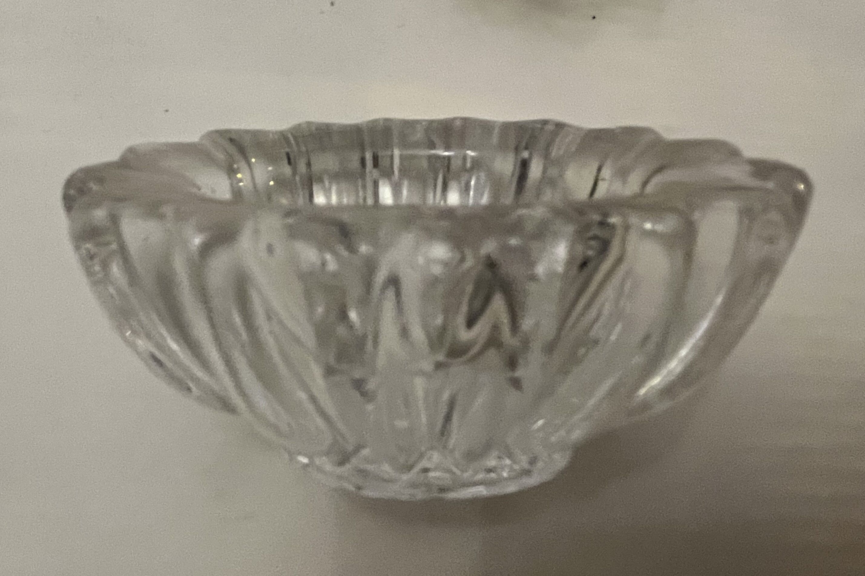 Pair of glass salters