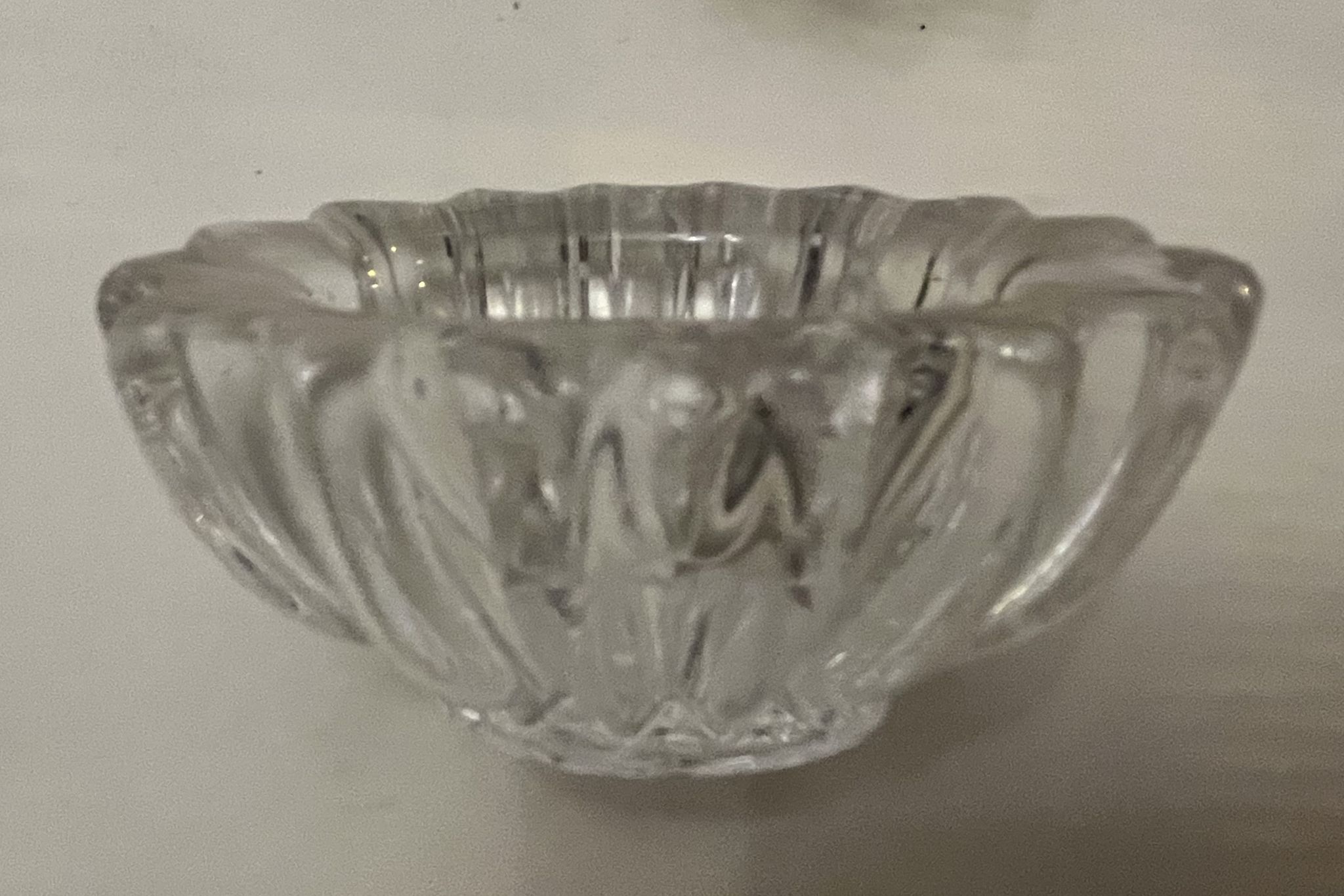 Pair of glass salters