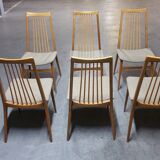 6 chairs Scandinavian years 50 60 Lubke