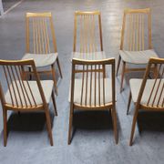 6 chairs Scandinavian years 50 60 Lubke
