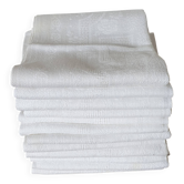 12 serviettes de table anciennes en coton damasse